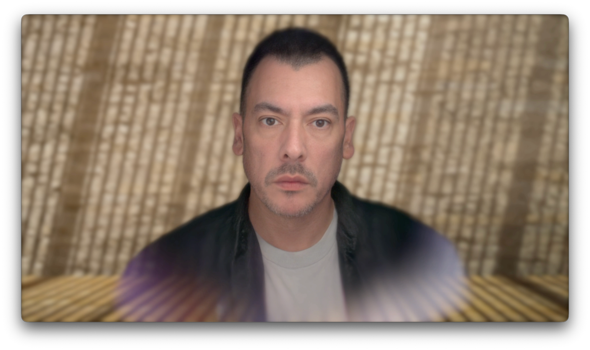 Screenshot of my Spatial Persona in a room with long shadows for the sun. Looks like the real me in good day